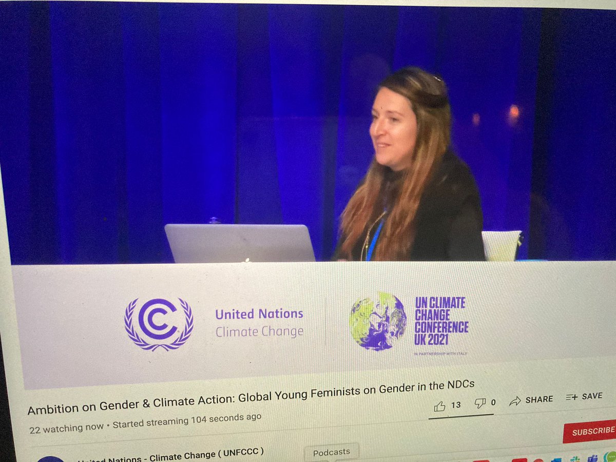 "Empowering young people especially girls to be leaders in the climate change adaptation action is crucial to the lives and livelihoods of many families" <a href="/UNFPA/">UNFPA</a> <a href="/COP26/">COP26</a>