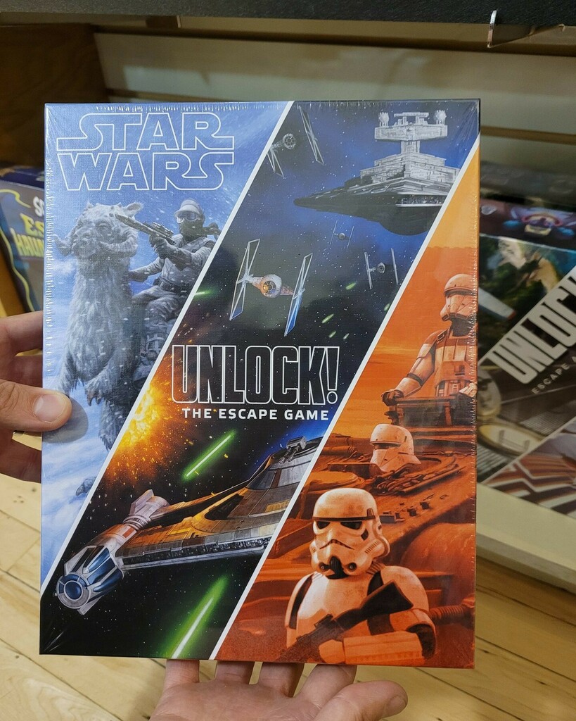 HyperspaceProps's tweet photo. Found this going into a game shop for the first time about a year! Excited to play!
#starwars #starwarsgame #unlock #unlockgame #gameshop https://t.co/lDKpBxwUt4