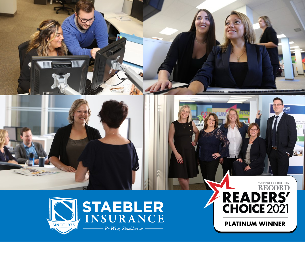 StaeblerInsures's tweet photo. Thank you to everyone who voted! We're so proud to announce that our team earned the Platinum Award for Best Insurance Brokerage in the @WR_Record #ReadersChoice Awards! Thank you for your support! π
#BeWise #InsuranceBrokers #KWAwesome #OntarioBrokers #WeTheExperts https://t.co/bp0G44zkND