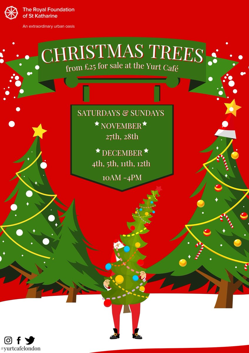 RFSKLondon's tweet photo. These are the good news we hope you had all been waiting for!✨😌

Christmas Market and Christmas tree sale at the Yurt Café! 🎄

You may find additional information below  ⤵️

#christmas #rfsk #yurtcafe #limehouse #london #christmasmarket https://t.co/wstT4duH93
