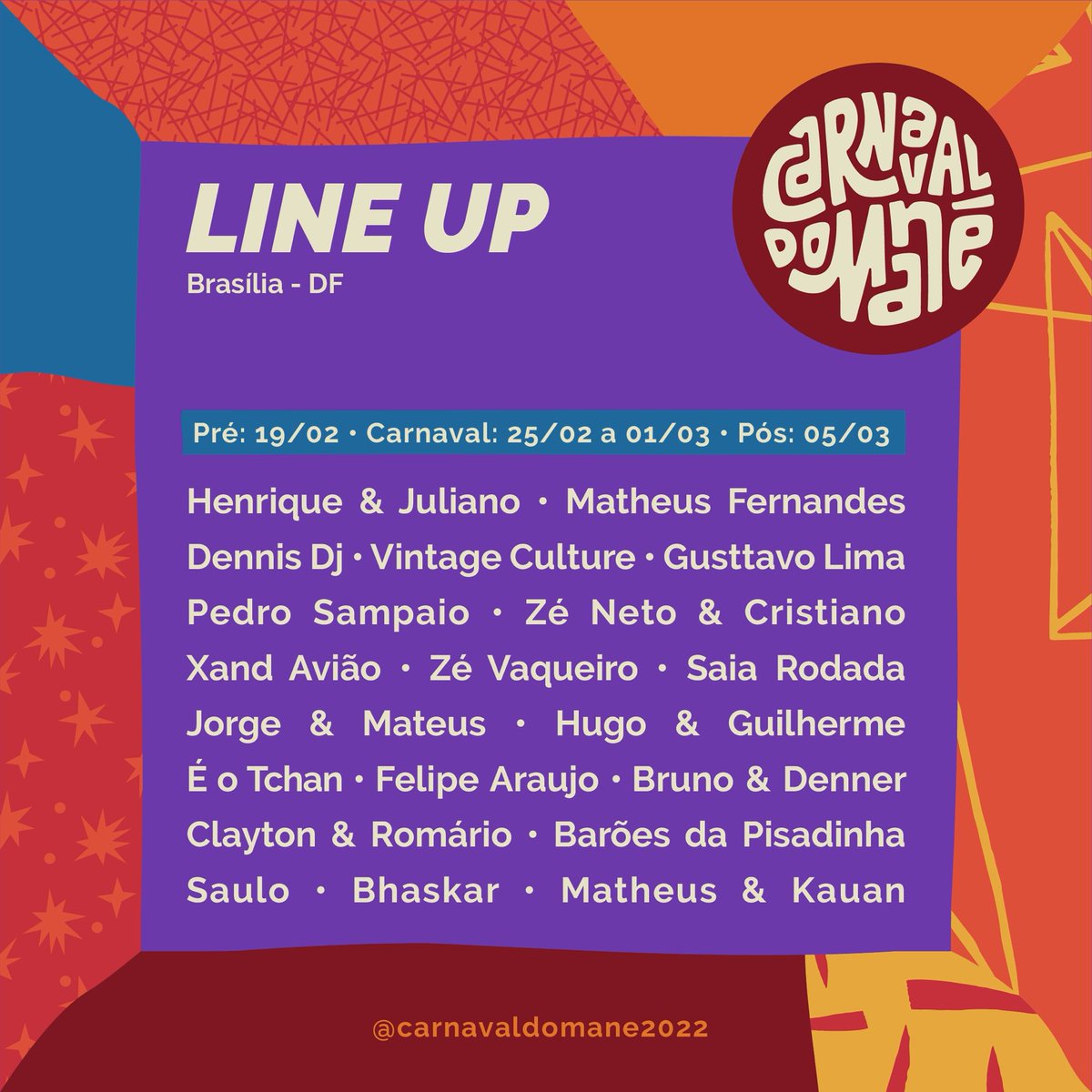 R2_comvc's tweet photo. Era line que vocês queriam? 🎊🥳🙌🏼 #CarnavaldoMane #R2comCarnaval #R2comvc #carnaval2022 https://t.co/A31q6aQg4n