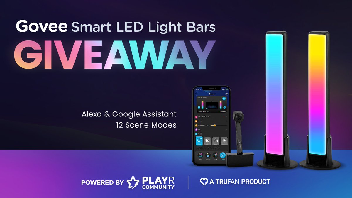 surfgiveaways's tweet photo. 🚨🚨 Govee Smart Light Bars Giveaway! 🚨🚨

Enter for your chance to win Govee Smart Light Bars + Alexa! 

Enter Here 👉 https://t.co/vPSLbikeVB

#Alexa #PLAYR #GG #Gaming #LEDLights https://t.co/PonFLh4DDi