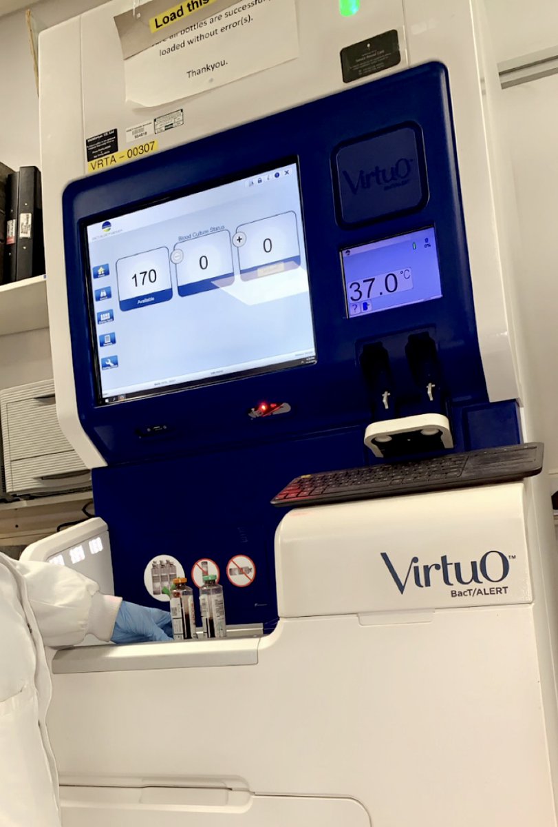 NHSCTrust's tweet photo. Septicaemia is one of the most serious pathological conditions that is investigated by microbiologists. This is why our team receive around 50 blood culture samples a day! #NationalPathologyWeek #TeamNorth #AllTogetherNow #AtTheHeartOfHealthcare @RCPath  @IBMScience @NIPIMS https://t.co/03yxpC21Jo