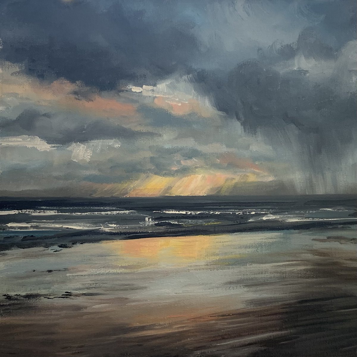 DymockEdward's tweet image. So, my wife has had a tough year. She put her life on hold to fight breast cancer. A battle she has hopefully now won. Yesterday she sat down to paint, the first time in 12 months. This was the result 🙌🙌🙌 #seamillbeach