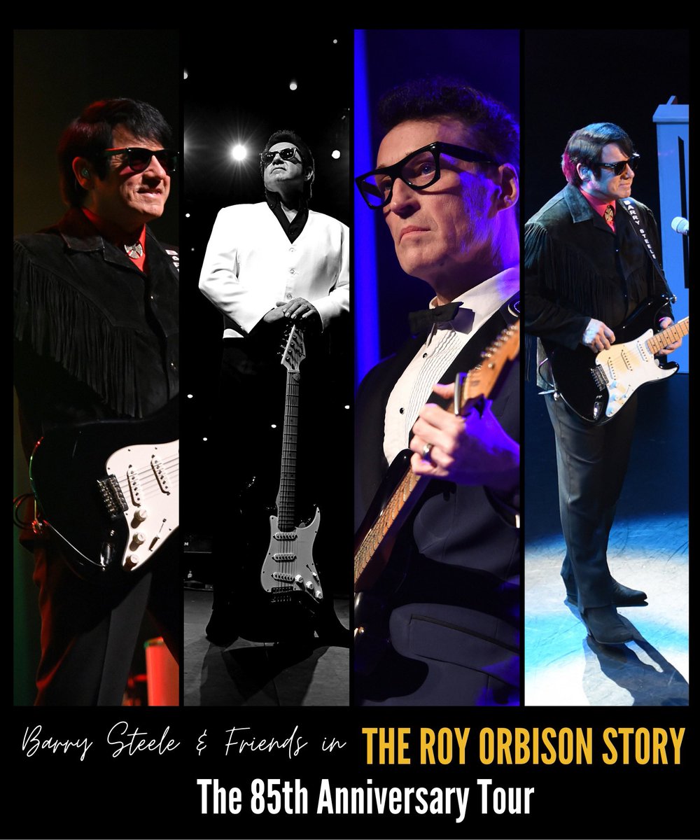 🌟🌟🌟🌟🌟Our brand new show January 22🌟🌟🌟🌟🌟

#85anniversarytour
#blackandwhitenight
#Buddyholly
#travelingwilburys
#voiceofsteele 

January - 22 
#Cheltenhamtownhall
#theplayhouseWSM
#thepalaceNewark
#bournemouthpavilion
#hullcityhall
#herefordcourtyard