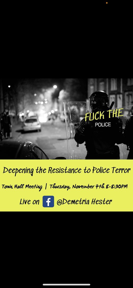 Demetri27562398's tweet image. Fight the Police Terror ✊🏽