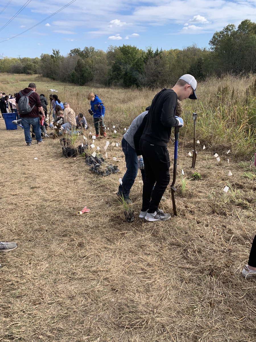 Chilly morning turned into a beautiful afternoon doing some planting at LLELA #ACPRIDE