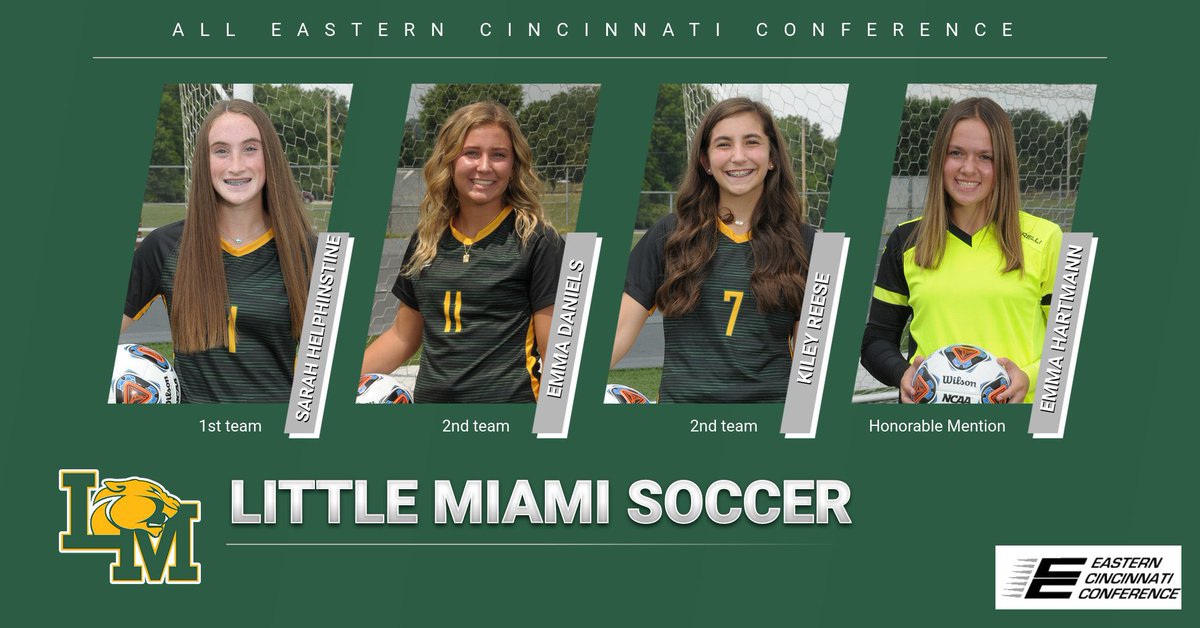 Another season in the books, congratulations to these 4 Lady Panthers and their ECC honors‼️<a href="/LMLadyPanthers/">Lady Panthers Soccer</a>