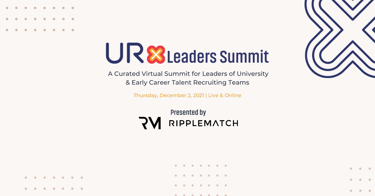 urxcommunity's tweet photo. Thank you RippleMatch for sponsoring #URxLeadersSummit! The #RippleMatch team of software developers and career advisors do the heavy lifting to match amazing #candidates with great companies. We are excited to partner with them.
📬 Check out our LinkedIn #URxGiveAway 🎊️ https://t.co/n0PeaMZFJB