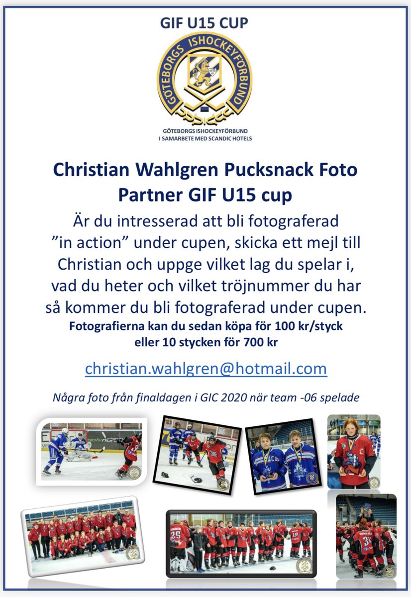 pucksnack's tweet photo. Kul hockeyhelg framför oss 😊 Fotobeställningarna trillar in. #gifu15 #officiellfotopartner #pucksnackfoto #gbgishockeyförbund https://t.co/ySBisvyx2p