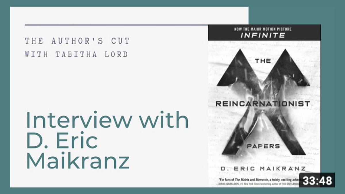 EricMaikranz's tweet photo. #TBT To my @bookclubbabble interview on “The Author’s Cut” - Back then I was waiting for The Reincarnationist Papers to be released and now I'm working on the sequel.
https://t.co/VCkOGBUCJS
.
.
#AuthorInterviews #Writers #WriterInterviews #TheAuthorsCut https://t.co/t6OLFHWNKn