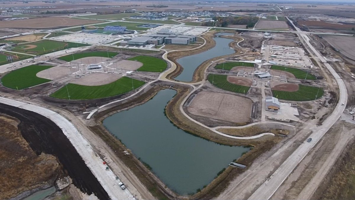 Turf is down on 8 of the Triumph Park fields.
