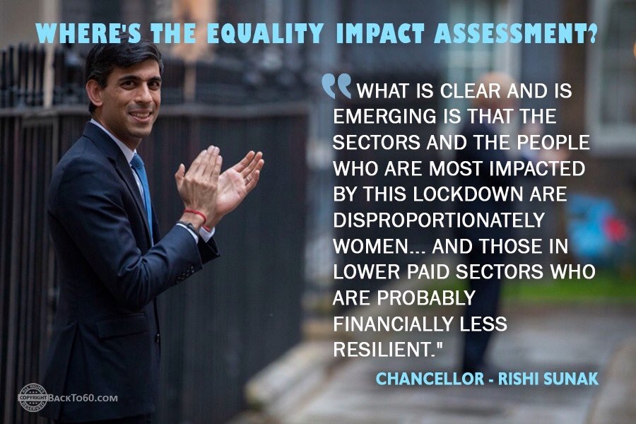 @RishiSunak as #Chancellor acknowledges 

🗣️'What is clear and is emerging is that the sectors and the people who are most impacted by this lockdown are disproportionately women...' and then FAILS to even consider #women in the #Budget2021

It looks like #ConsciousCruelty to me🤔