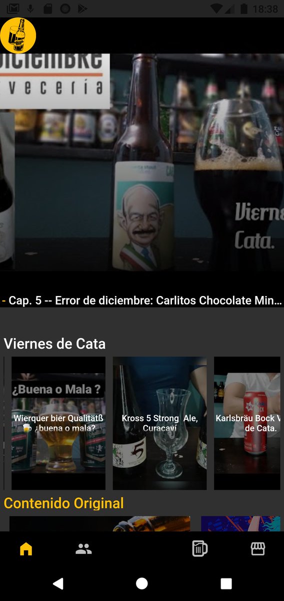 Ya conoces los videos realizado por nuestros amigos de Viernes De Cata? Ahora podrás ver su contenido también desde nuestra app. Que esperas para descargarla desde Google Play play.google.com/store/apps/det…