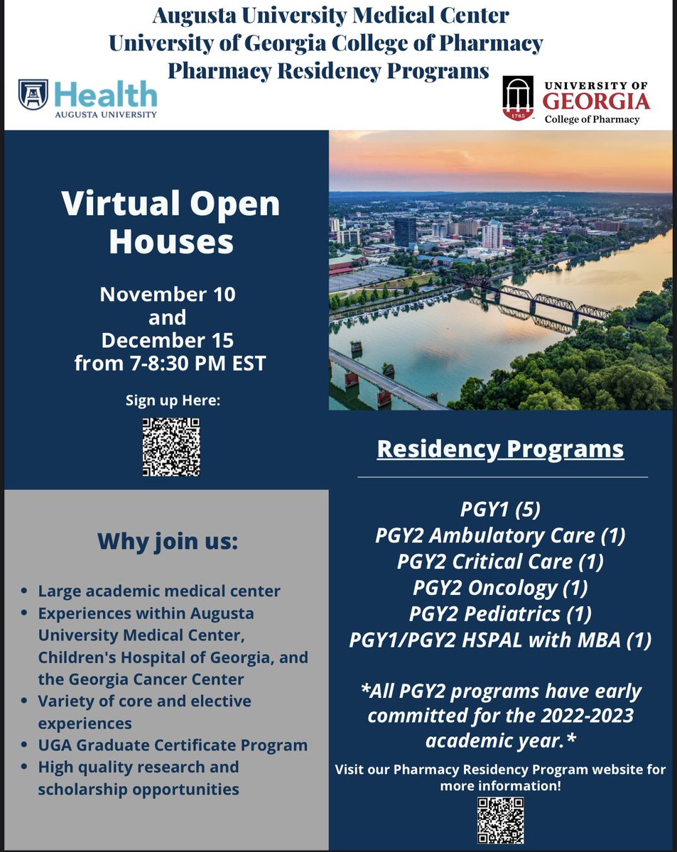 Mark your calendars!! 
Sign up for our virtual information sessions with the QR code below! We hope to see you there!!