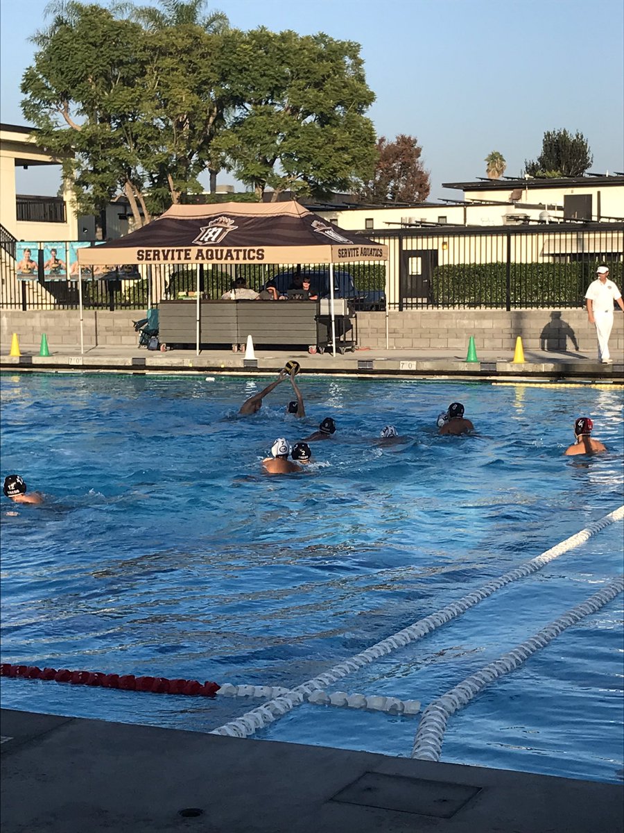 Boys Water Polo in second round action of the CIF playoffs against Servite. Go Trojans!