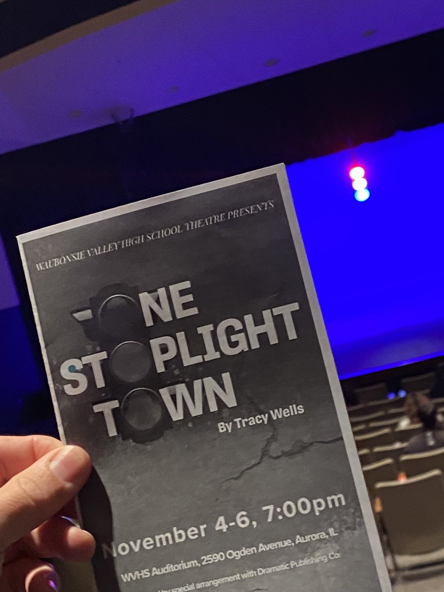 WaubonsieValley's tweet photo. It’s been a long time coming but we are BACK!!  Looking forward to the show tonight, Warriors!! Loving the set!!!  Now it’s time for the talent! @WVTV https://t.co/dqovSWuLMV