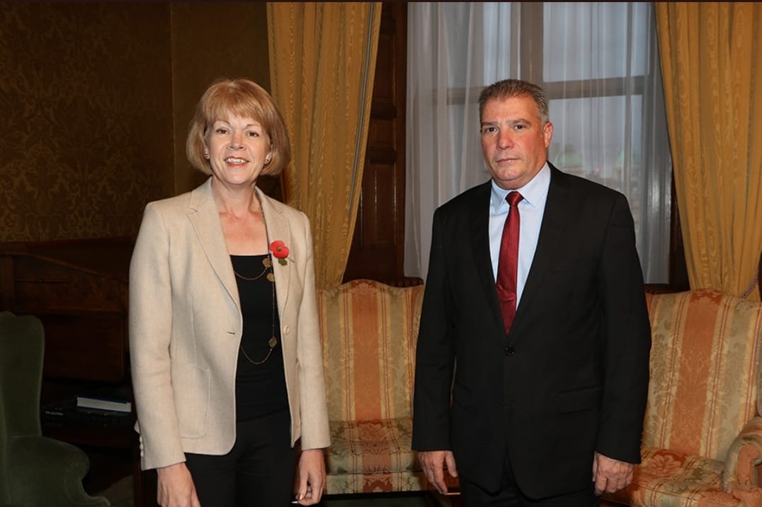 legrandcuba's tweet photo. Cordial encuentro entre Ministro Juan Carlos Garcia Granda y la Ministra para Europa y las Americas del FCDO, Wendy Morton. Intercambiaron sobre reapertura de Cuba y el potencial para el desarrollo de los vinculos económicos y comerciales entre ambos países. #Cuba https://t.co/IUkhLn9sUL