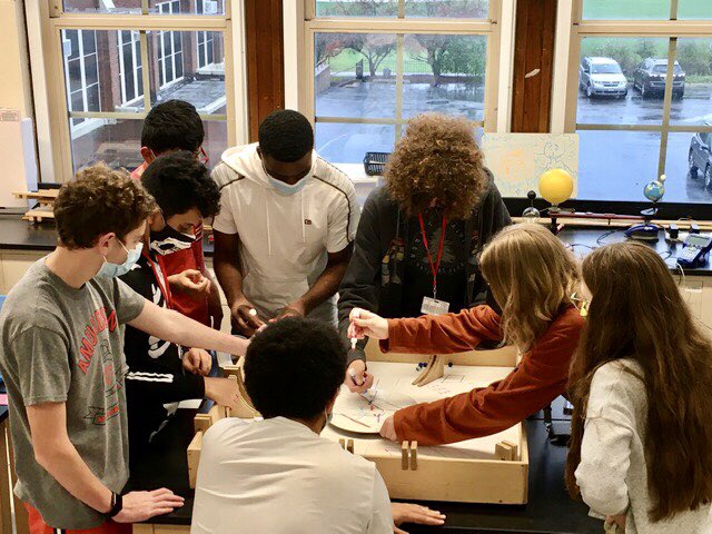 eksarhan's tweet photo. The Engineering Club students have been tinkering with physical predictions! They’re very excited to share this exploration this Saturday @Amundsen_HS at Open House. https://t.co/FVC78srlnQ