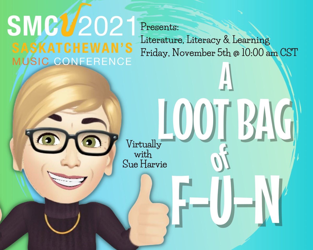 Deborah (@funwithcomposer) on Twitter photo Catch Sue Harvie at <a href="/SMC_Conference/">SK Music Conference</a> for “A Loot Bag of F-U-N” Hooray! #orff #sing #play #create #move #literature #literacy #learning #arts #music Catch Sue Harvie at <a href="/SMC_Conference/">SK Music Conference</a> for “A Loot Bag of F-U-N” Hooray! #orff #sing #play #create #move #literature #literacy #learning #arts #music