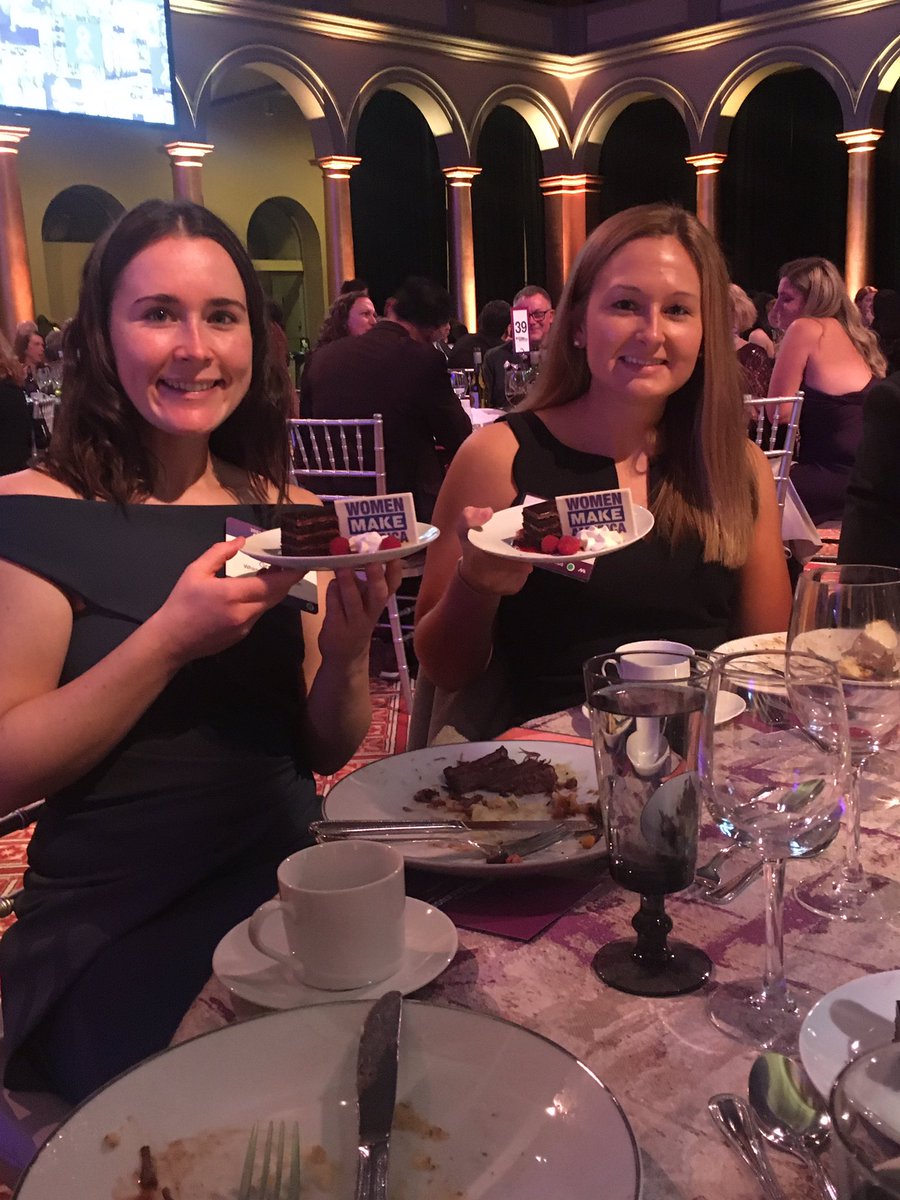 2 amazing women in manufacturing at the 2021 Step Ahead awards gala. And look at those desserts! <a href="/maggles142/">Margaret Graham</a> <a href="/WhirlpoolCorp/">Whirlpool Corporation</a> #MFGWOMEN