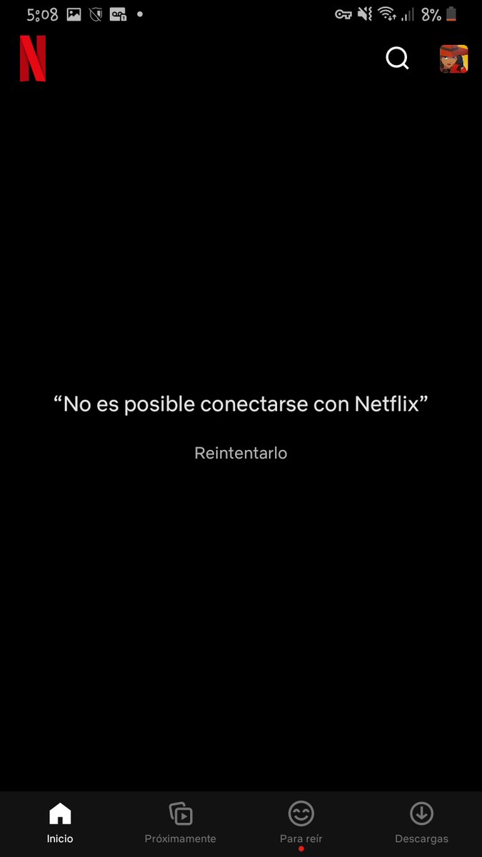 KevinMR1011's tweet photo. @Netflixhelps Ninguno de mis perfiles carga contenido 💔😭 https://t.co/i1Ky1cR0ZV