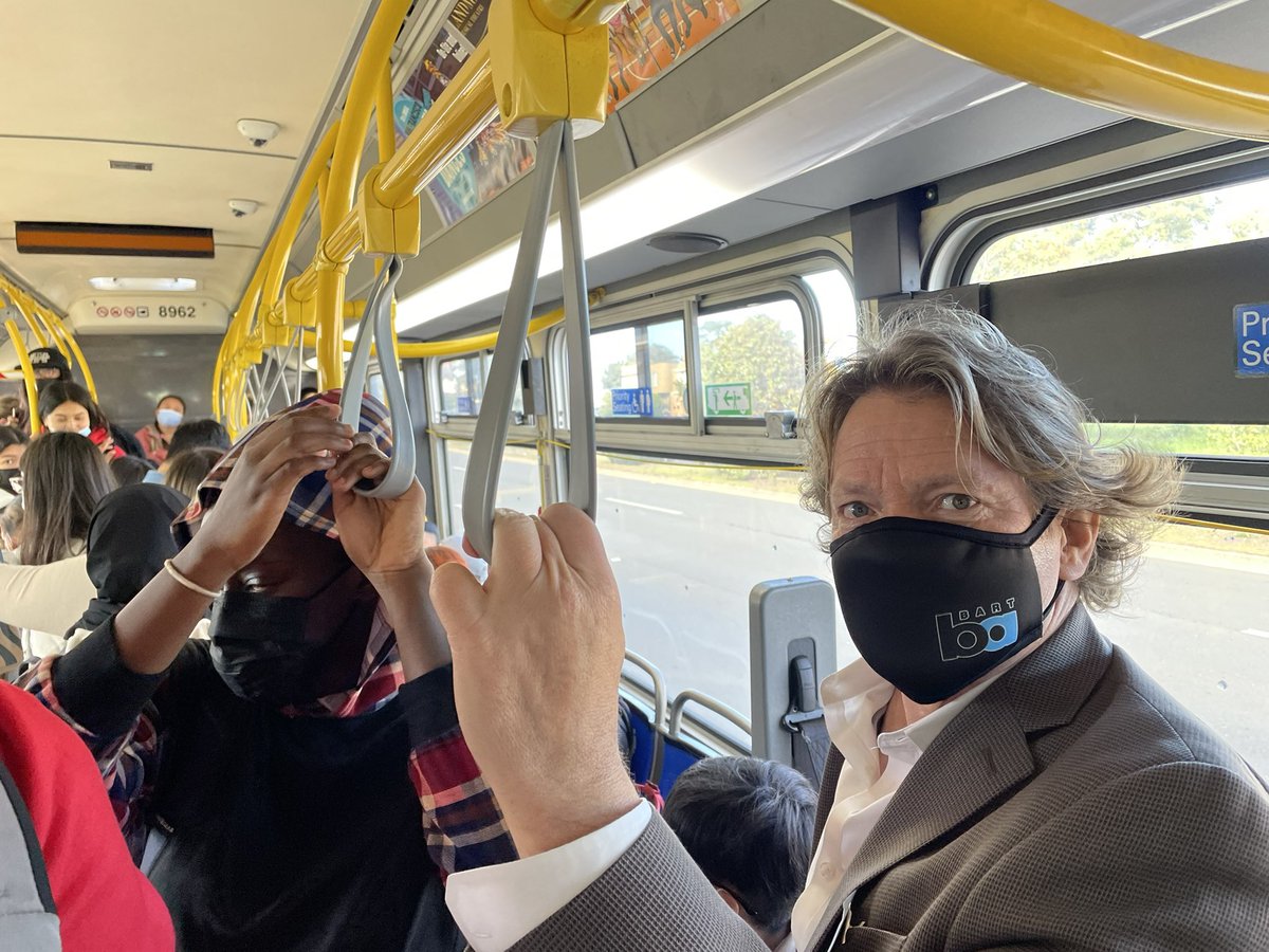 SFBART's tweet photo. We are thankful for students leaders  @joshuarudyochoa and @iamjamesaguilar who welcomed us to the campus and offered great insight. The General Manager and our Chief Communications Officer rode with them on Muni back to Daly City Station for the full student experience. https://t.co/9Kgdak2Z2j