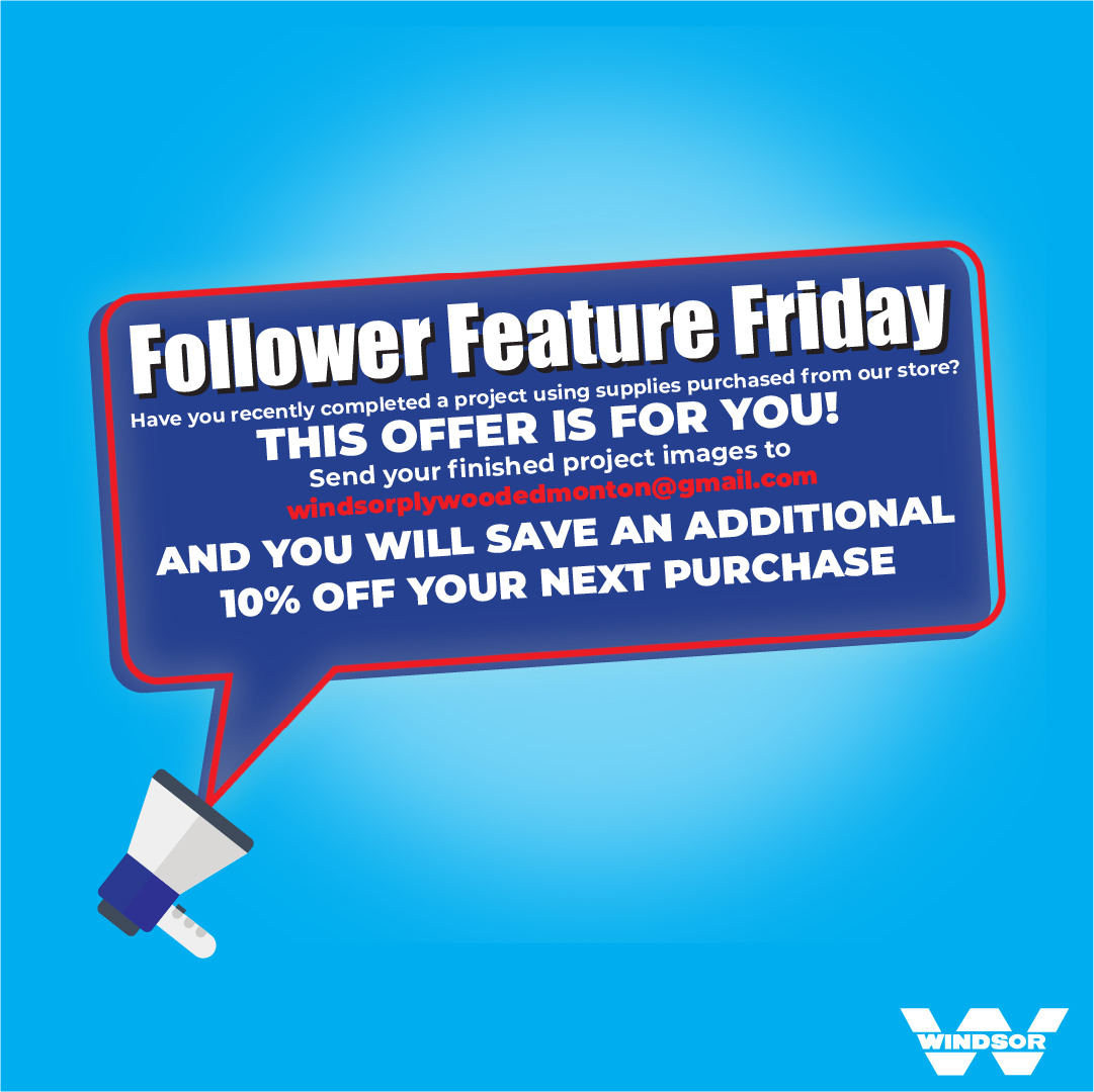 WINDSOREDMONTON's tweet photo. Windsor Plywood's Follower Feature Friday!🎉 - https://t.co/Bd6Dj2CHkd https://t.co/hpK7LQdT9w