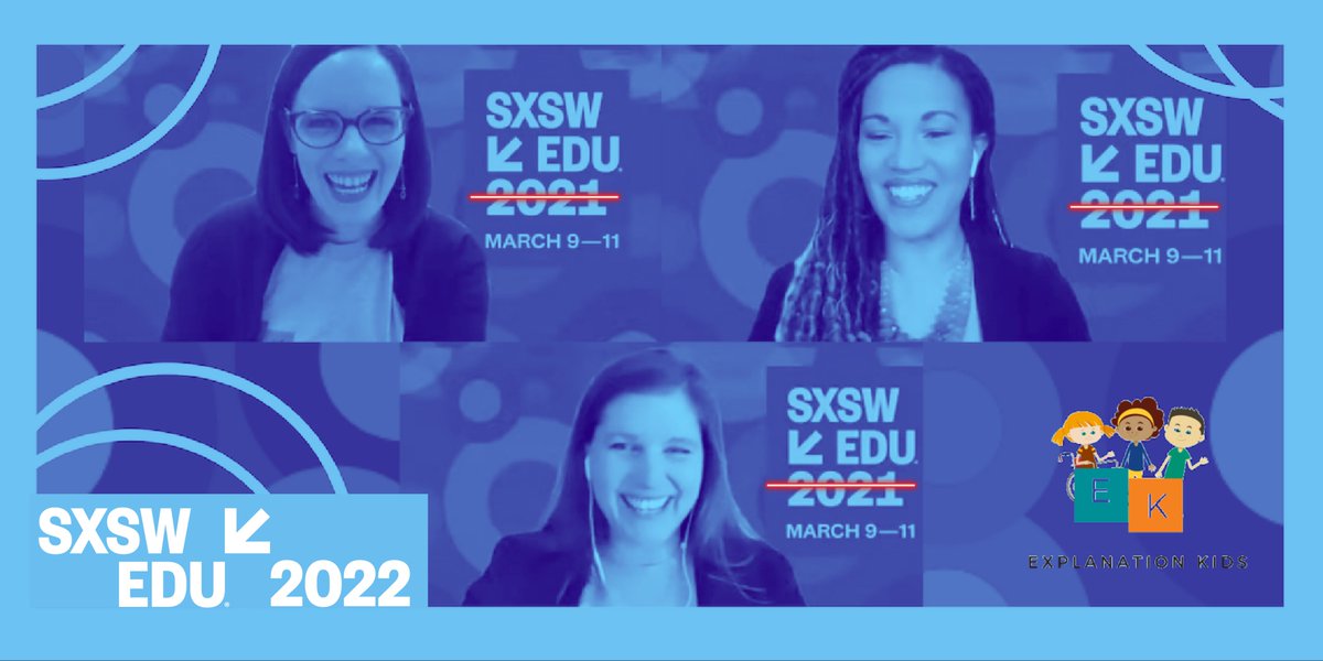 explanationkids's tweet photo. We are honored and excited to return to @sxswedu 2022 to present a session about the “Power of Place: Exploring Local Events In Class.” A big thank you to #SXSWEDU for including our team again, and to all of our #ExplanationKids community for supporting our session! #students https://t.co/Cec6hMWvlD