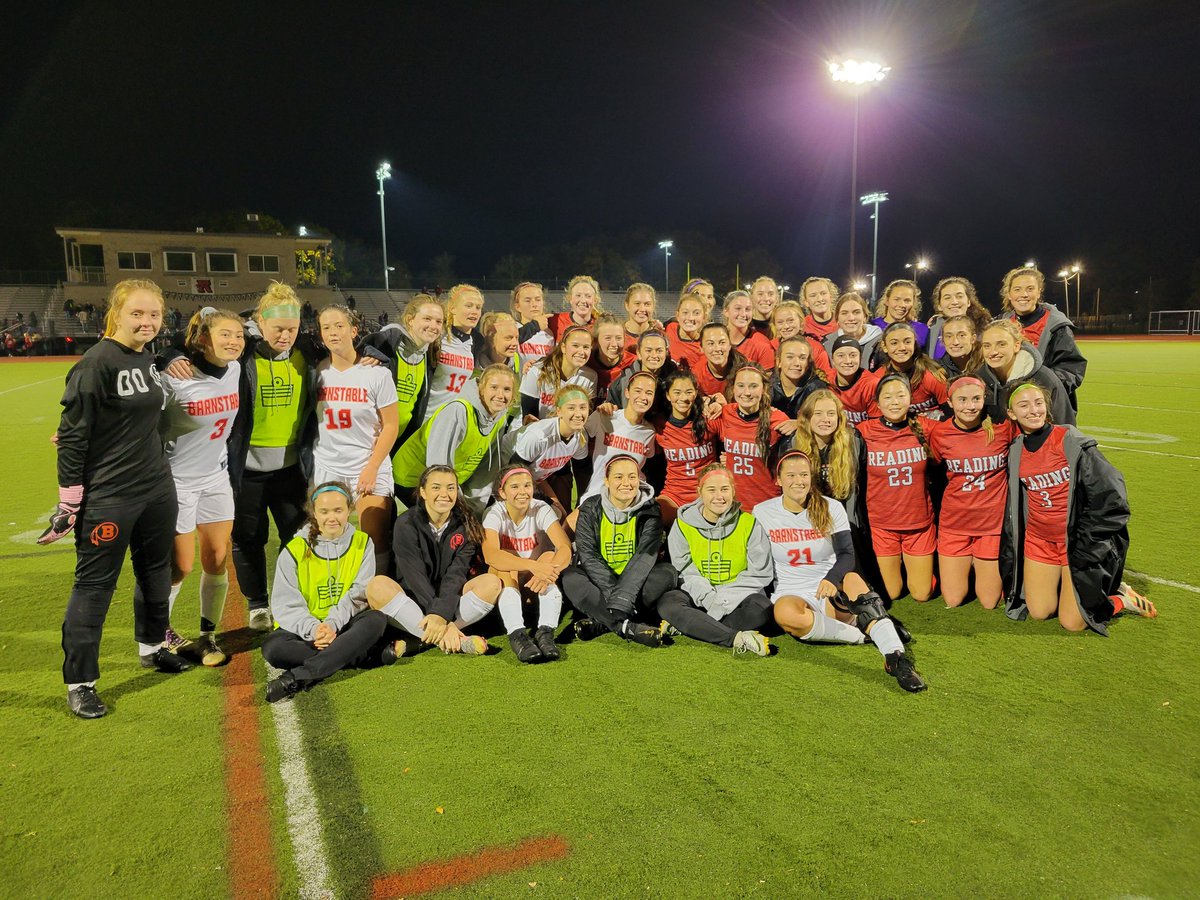 Reading girls soccer final.   A hard fought clean high school soccer game.   This is what it's all about.   Read 2 - Barnstable 1.  Barnstable was a a great opponent.   Thanks.