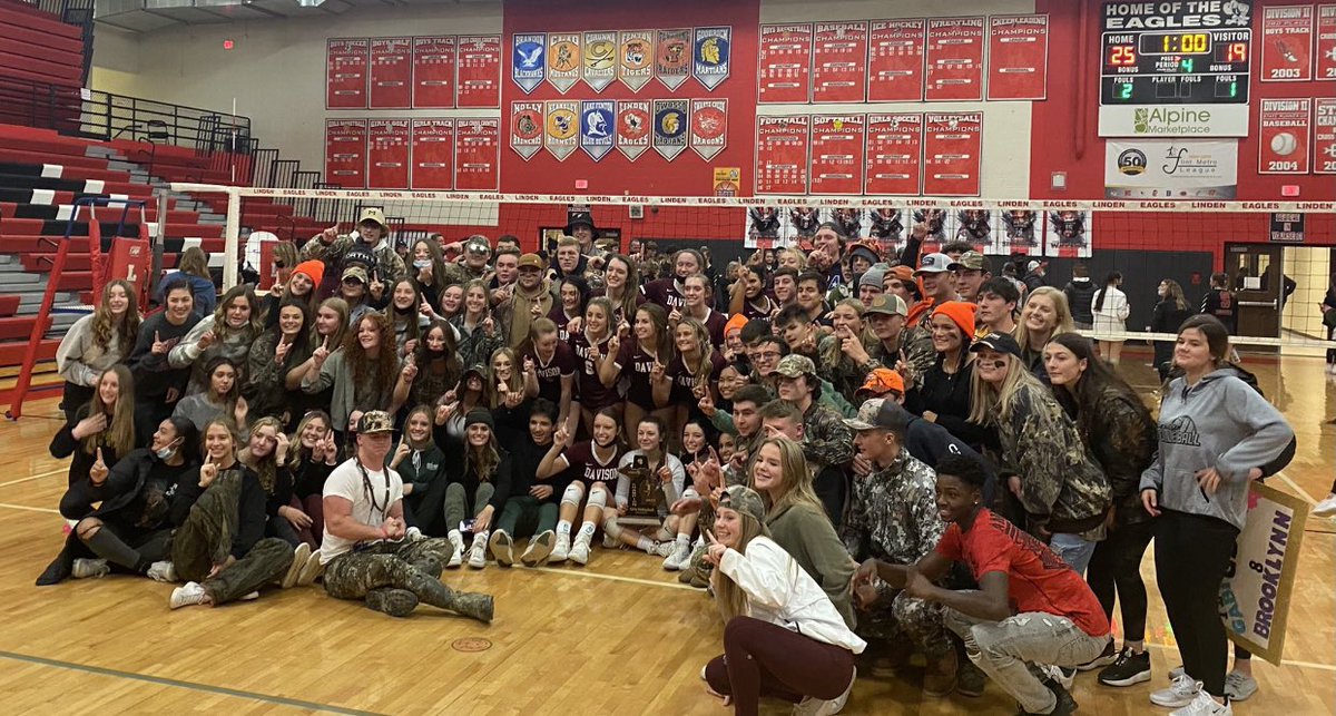 <a href="/GBSection/">GB Student Section</a> Thanks for Visiting Linden High School #DistrictChamps #flushingonthe⏰