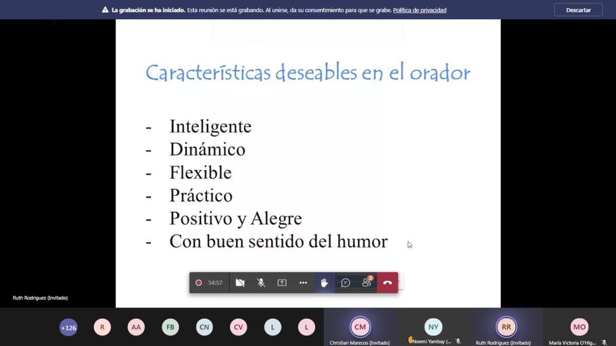 itslhcdparaguay's tweet photo. #Clase_2 del Curso de "#Oratoria". Desarrollado durante 5 clases sincrónicas con actividades asincrónicas, los días martes, de 13:30 a 14:30 hs., a cargo de los instructores: Lic. #Guido_Alonso y  Lic. #Ruth_Rodríguez. Organizado por @Sinafocal con el apoyo del @itslhcdparaguay. https://t.co/cH5kDDQxkk