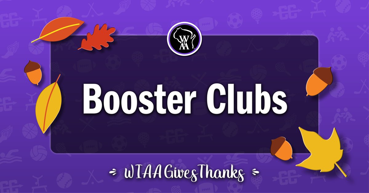 Shoutout to all high school sports booster clubs for their countless hours of volunteerism and support for their school's athletics programs. These hard working groups provide so many awesome opportunities for their teams and athletes! 👍 #WIAAGivesThanks2021
