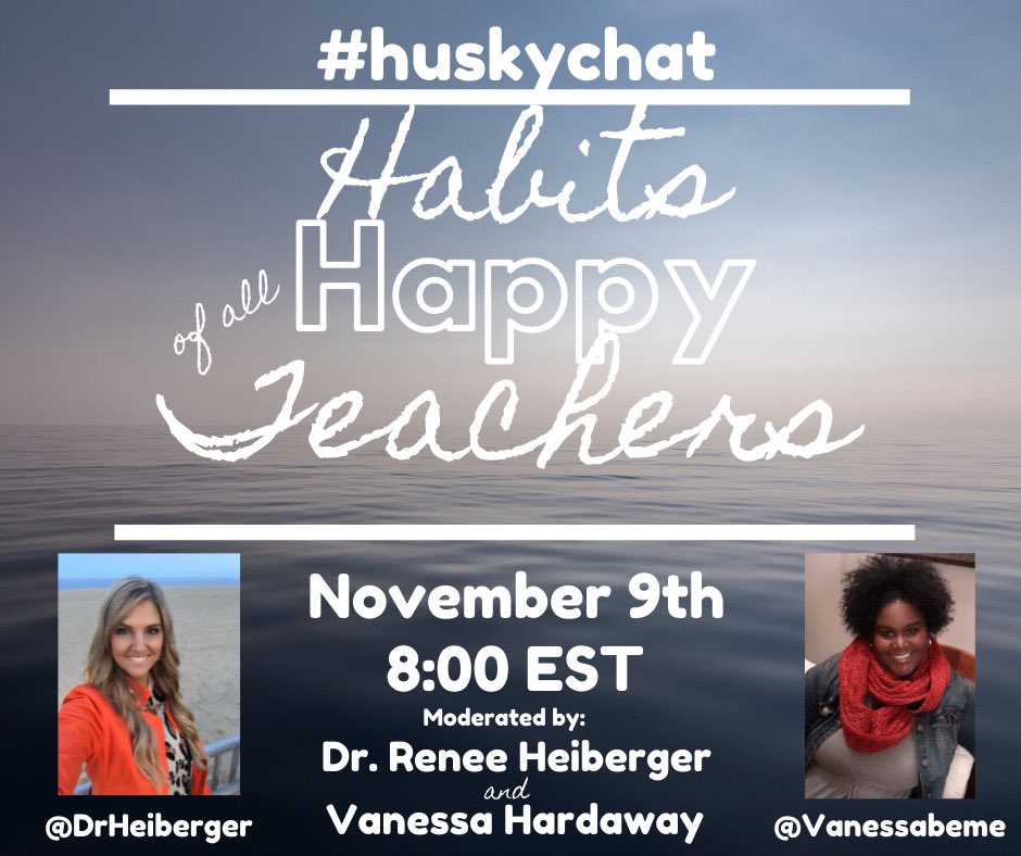 drmcgaughy's tweet photo. Join us for the return of #huskychat this Tuesday for a discussion on building healthy habits and self-care...moderated by Hendricks’ own @DrHeiberger and special guest @vanessabe. https://t.co/JB6CPPTQeT