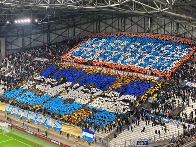 copaalemdacopa's tweet photo. "Não ao fascismo, não ao racismo"

Recado dos ultras do Olympique de Marselha hoje no jogo contra a Lazio, pela Liga Europa. https://t.co/lg09haR33n
