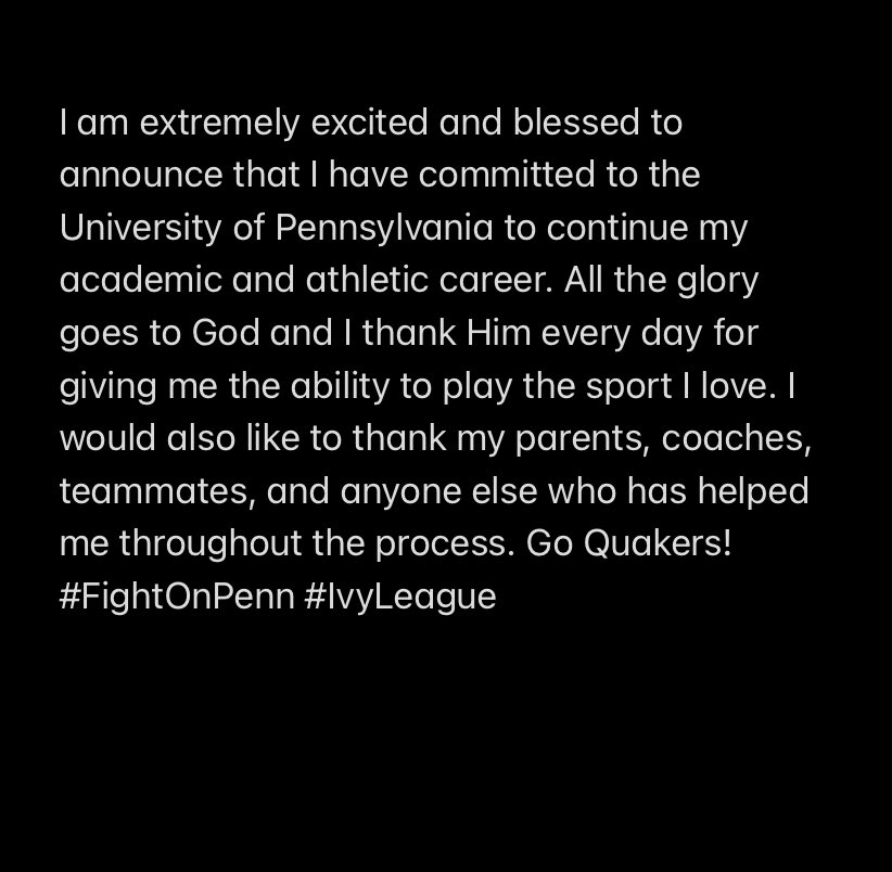 anthoniKiafoul1's tweet photo. COMMITTED #FightOnPenn @PennBaseball @MikeSantello @johnyurkow1 @griffingreen8 @Prospects_IN @downsie25 https://t.co/ljeapiX0Zl