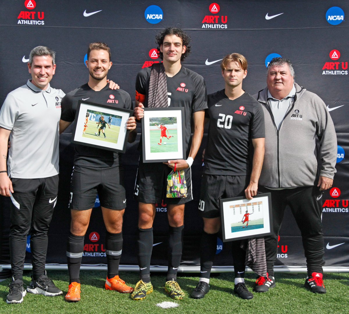 ARTU_Knights's tweet photo. Congratulations to @ARTUMSoccer's Adrian Cekala, Armando Rivera, &amp; Edvard Edvardsson here on #SeniorDay! Thank you for all you have done for the program! #PacWestMSOC #ArtSchool https://t.co/n0GZJUzHnt