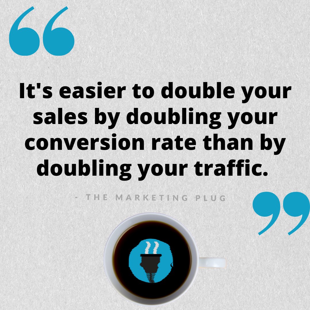 MarketingPlug's tweet photo. When business owners need more sales, they initially think they need more traffic. But what's happening with the traffic that you're already getting? Why aren't those people buying?

It's usually cheaper to focus on your existing traffic instead of trying to get more. https://t.co/Lc6jyZ05ht