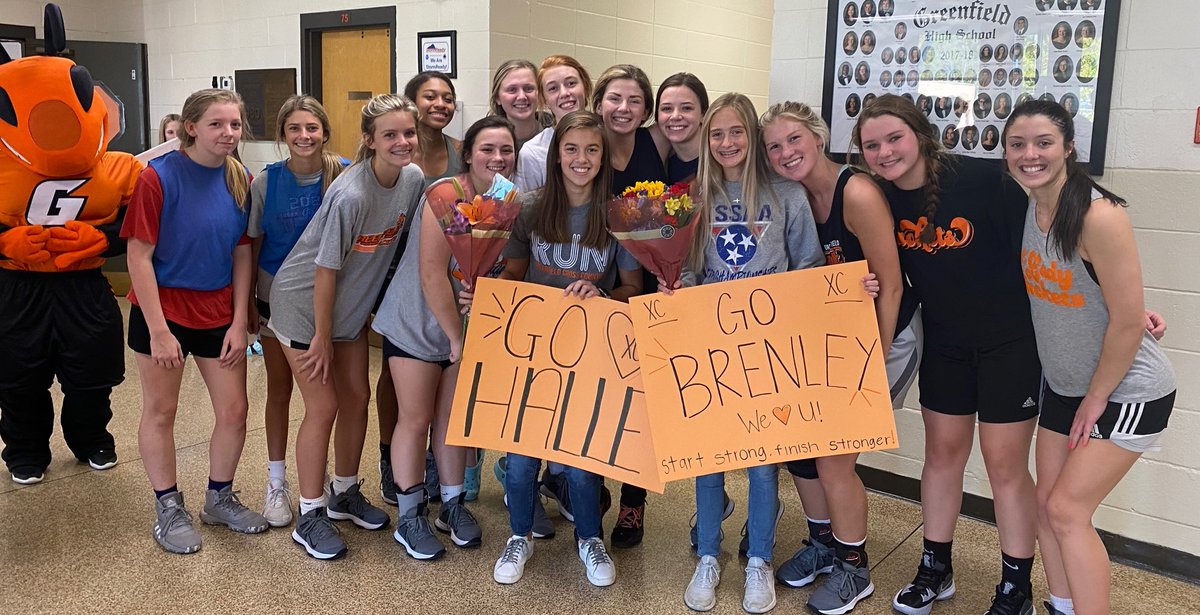 Best of luck to Lady Jackets <a href="/halletrevat/">Halle Trevathan</a> and Brenley Little as they compete tomorrow in the TSSAA cross country state championship meet!  We are so proud of both of you!