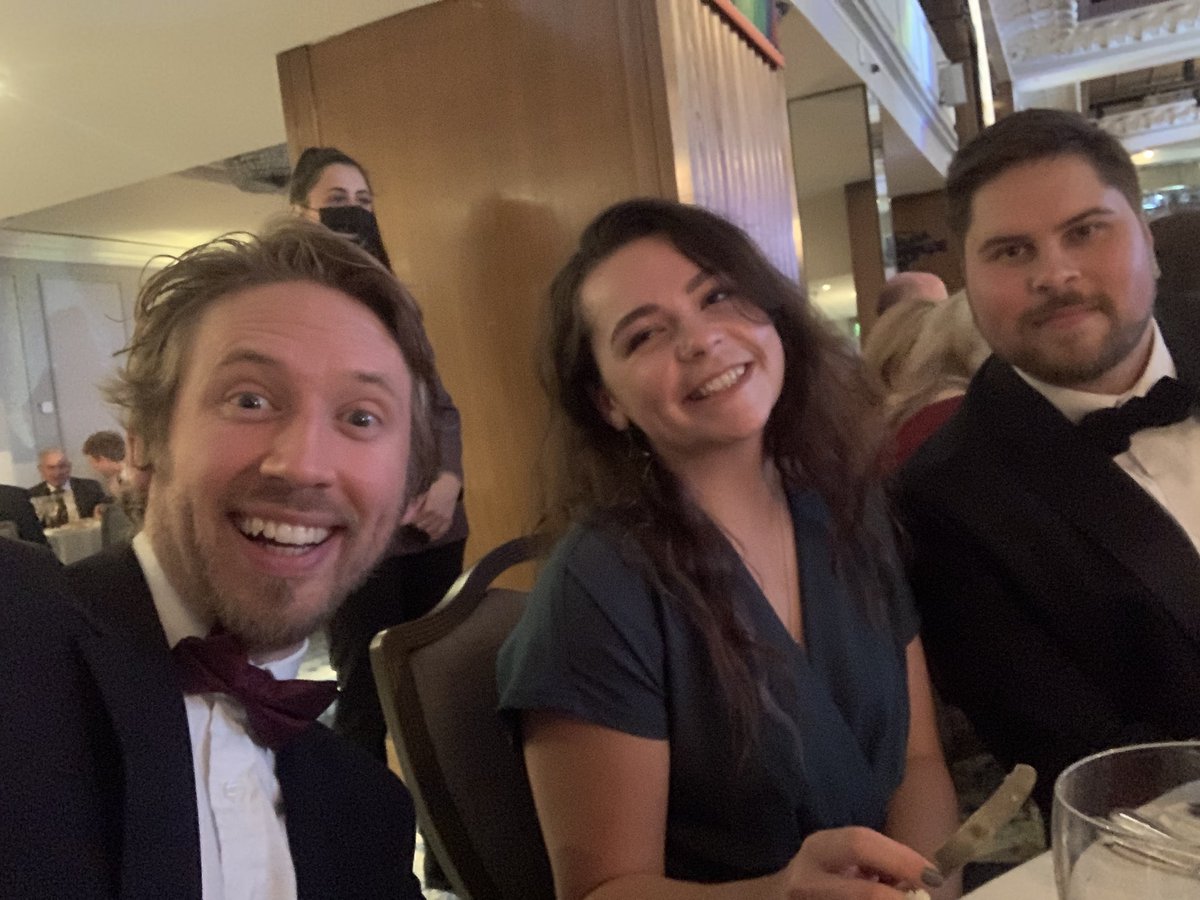 AbsoluteDadness's tweet photo. Neave can hardly eat, as she is so excited for the digital impact awards #LGCAwards amazing event! Big props to the organisers. https://t.co/NnDzKjUG92