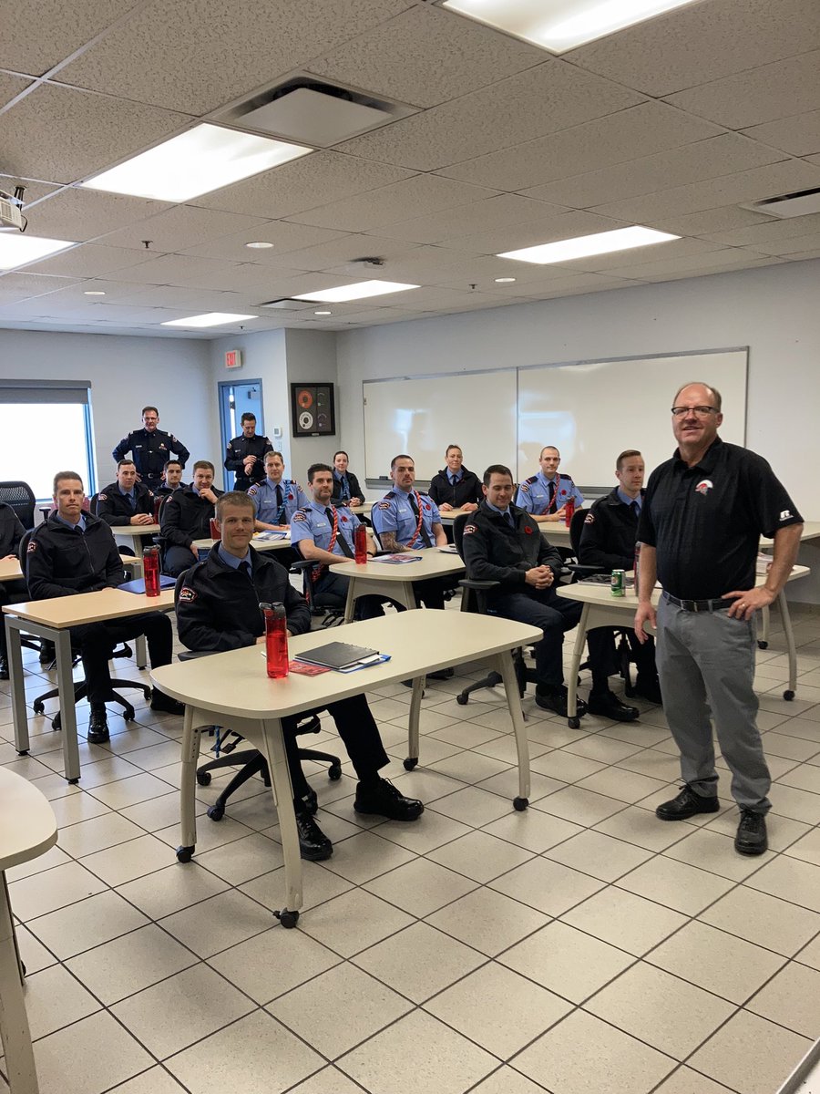 RT_SPAprincipal's tweet photo. Today I had the opportunity to share “Marc’s Story” with Recruit Class 153. Follow your dreams and look after each other!  @WoundWarriorCA @EFFU_209 @EdmontonFire @MovemberCA https://t.co/Xah0q809FL