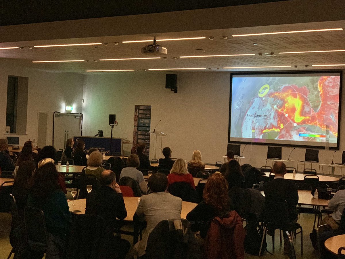 ClimateHeritage's tweet photo. How can we help people *feel* the urgency of slow onset disasters like changing seasonality &amp; biodiversity loss? A spellbound #COP26  audience for ‘The [uncertain] Four Seasons,’ jarring recompositions of Vivaldi’s 'The Four Seasons' for a climate changed world. #COPResilienceHub https://t.co/S5XMinZLc7