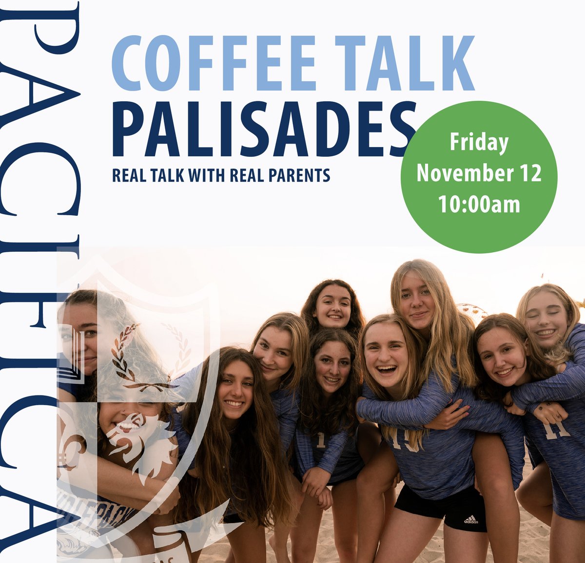 pacificalive's tweet photo. Calling middle school parents! Meet and learn from Pacifica parents over coffee at these casual admissions events. First stop, Pacific Palisades! 
Friday, November 12, from 10-11:30am. Sign up here: https://t.co/ym9KrQQJnV #PacificaClass2026 #PacificaAdmissions https://t.co/RsjO1DdKrq