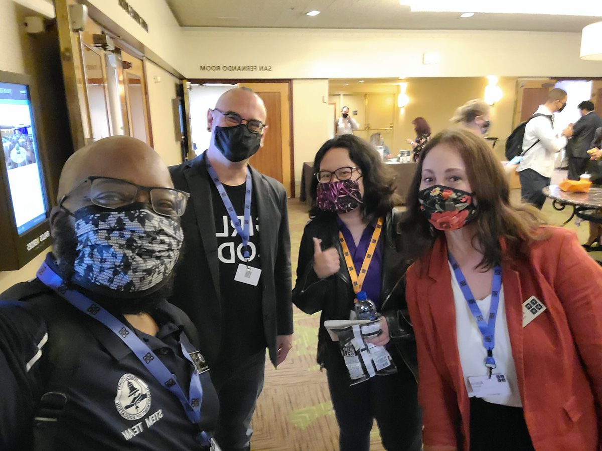 doctorstem's tweet image. So much fun connecting with my  #CSPeeps #irl at #CSEdCon2021 Great resources and great conversation #WhenYouBondIsWhenYouBuild #CSforALL #BetterTogether