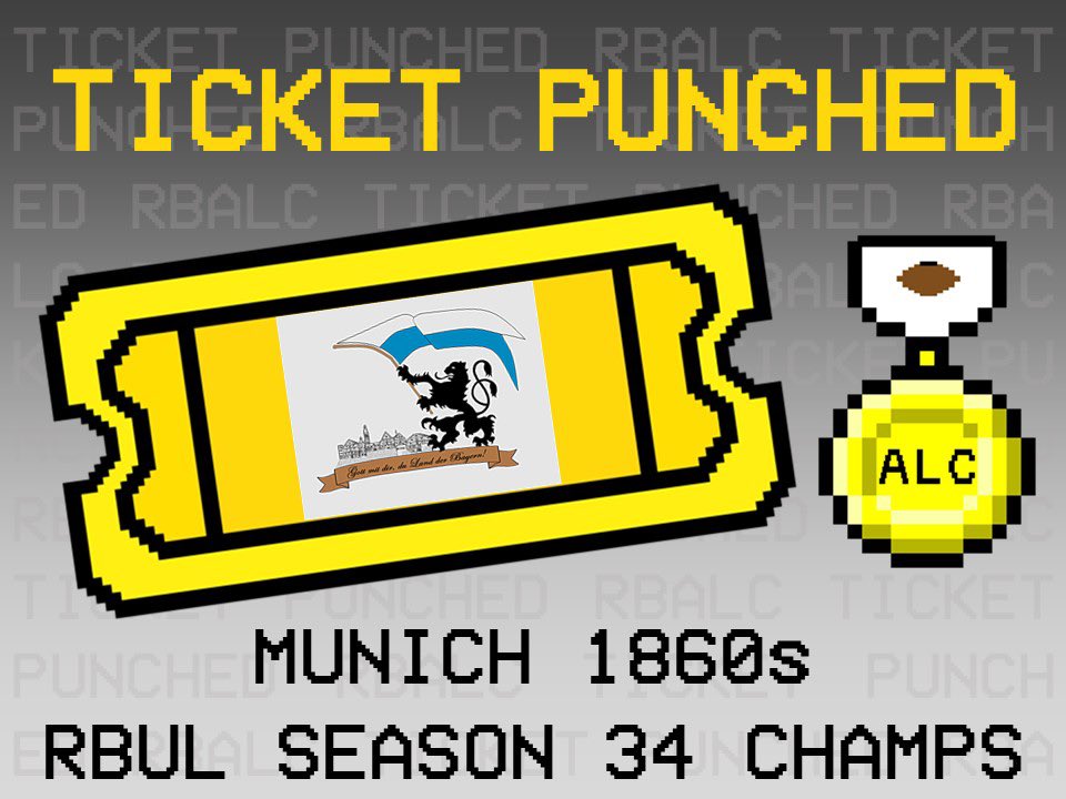 ZippyZoopers's tweet photo. Before the @RBTriforce, @Munich1860s won season 34 of the RBUL. Now they’ll compete for the #RBALC title! https://t.co/y37SpQUnaO