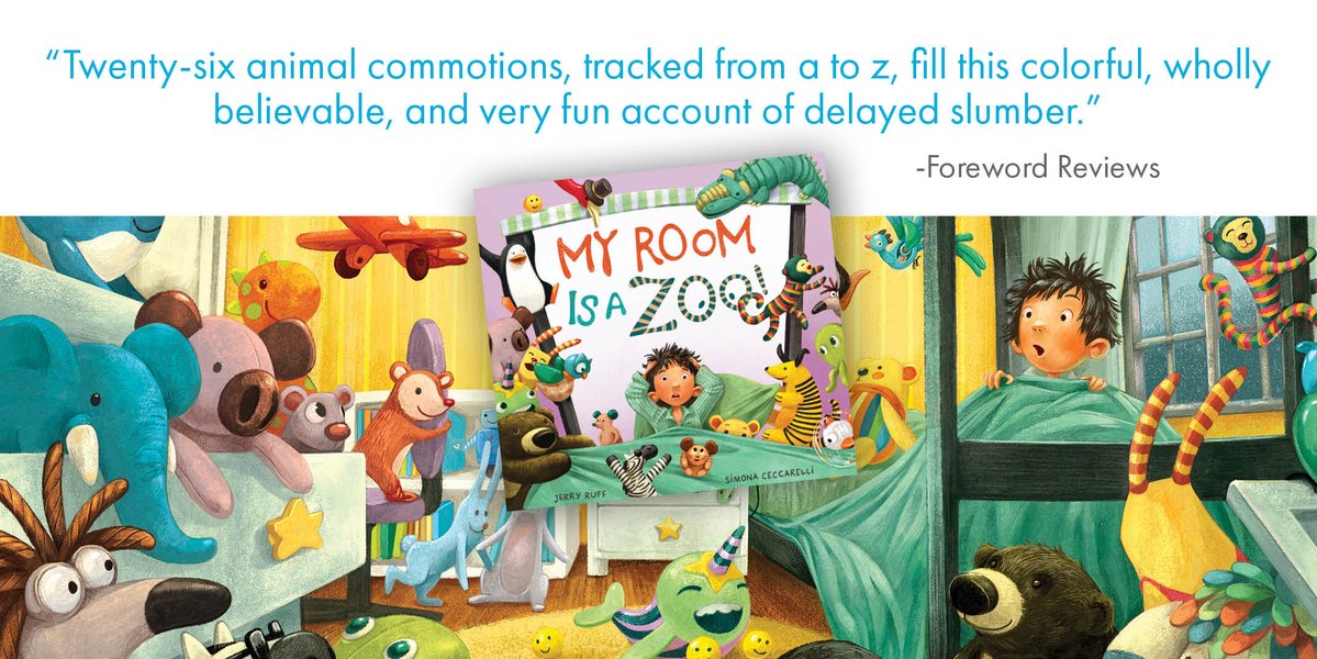 amicuspub's tweet photo. #PictureBookMonth isn't over yet! This week we're celebrating with a review from @forewordreviews for My Room is a Zoo!

Written by @JerryRuffdraft
Illustrated by @smceccarelli

More details here: https://t.co/ydjDWPBns6

#picturebooks
#AmicusPublishing
#AmicusInk https://t.co/xbOzmeESzY