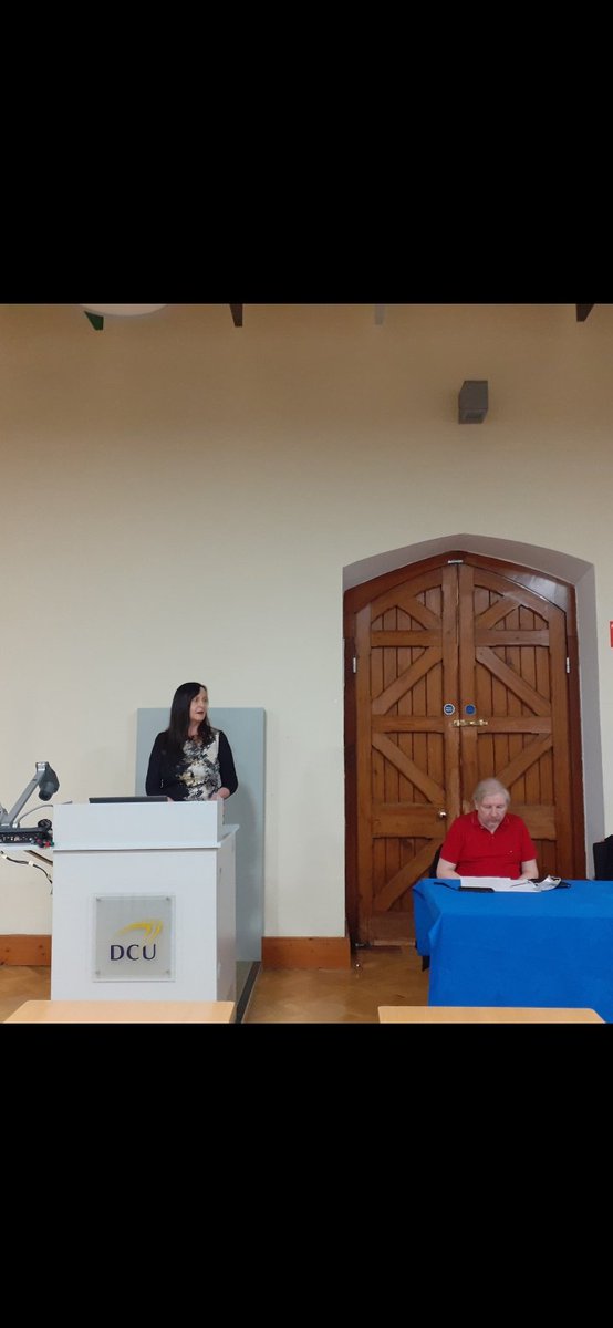 HumanismIreland's tweet photo. Our Chief Executive Officer Jillian Brennan speaking at #SeekingCommonGround book launch @DCU with co-panellist @Atheistie Chairperson Michael Nugent. https://t.co/hUO22G43hX