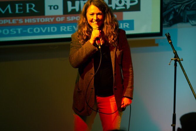 MCMCSpoken's tweet photo. What lovely images thanks @jungle_terrarium it was such a pleasure to perform with @jfranceslock @tstheidiot and @PeteTheTemp . Your touring performance #homertohiphop filled my mind with knowledge @fishfactoryarts fab space on my door step:) brimming with local vibes I tell ‘e https://t.co/2Vy3Uy0Sh9