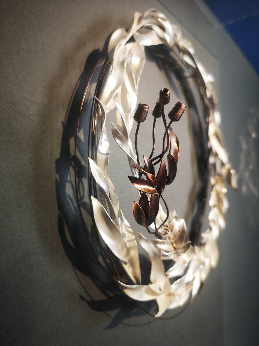 We love the shadows of this exquisite piece by Annemarie Reinhold in the Made in Ireland exhibition in the National Design &amp; Craft Gallery.

Image: 'A Celebration of the Irish Hedgerow' by Annemarie Reinhold designer-maker. 

ndcg.ie/exhibitions/ma…

#MadeinIreland
