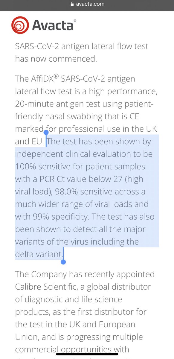 Jimbobnilsson's tweet photo. @IngoHeuschkel @ZiikZiiii Here’s one of the, if not THE best performing lateral flow test in the world. #AVCT #DeltaVariant #affimer
https://t.co/KfcCoEXf11 https://t.co/CaovJ46jne